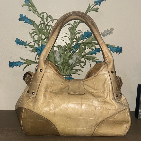 Dooney & Bourke Belvedere Croc Emboss Logo HoboHobo - Picture 3 of 16